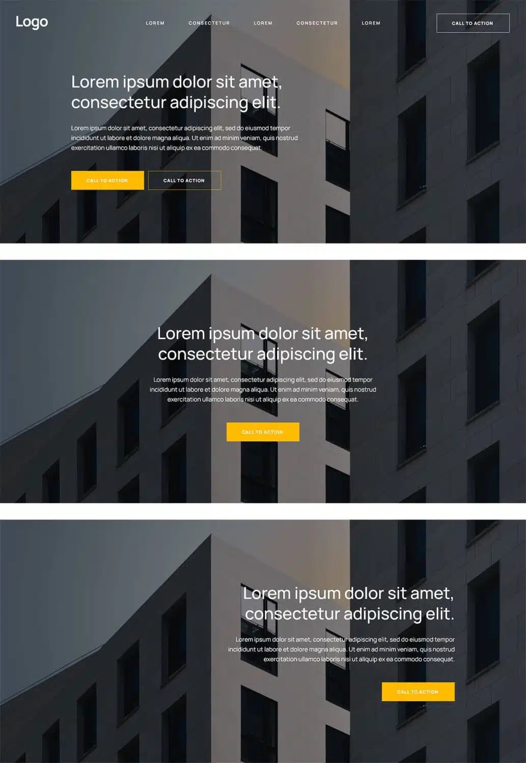 Hero Landing Area Block Features