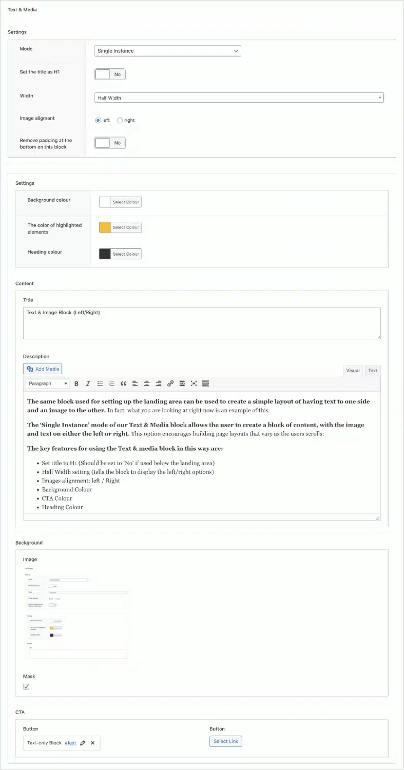 Text & Image Block - Left Right Features