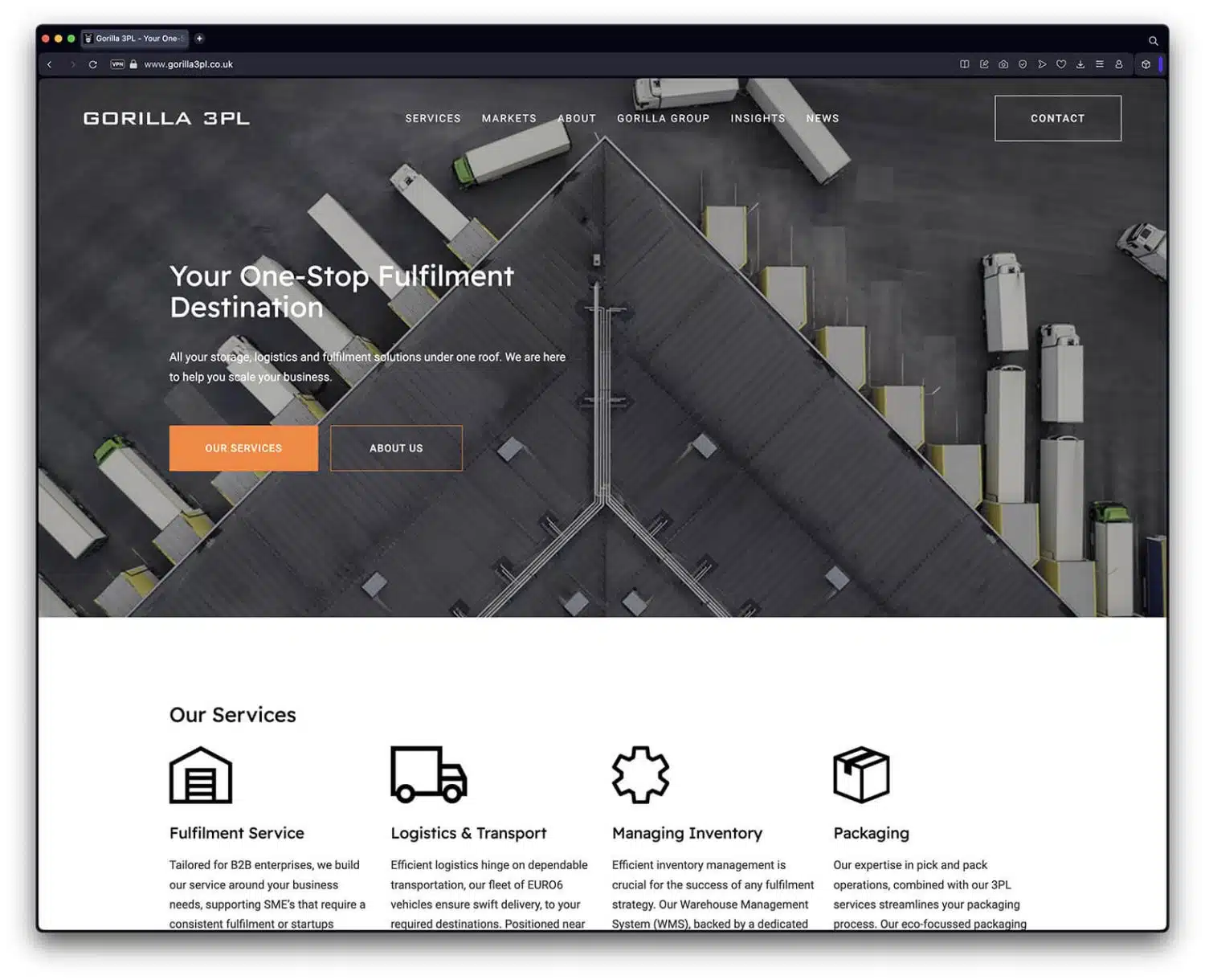 Logistics Website Design & Development