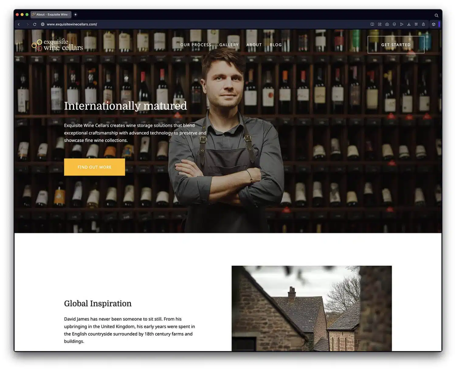 Bespoke Wine Cellar Designers Company Website